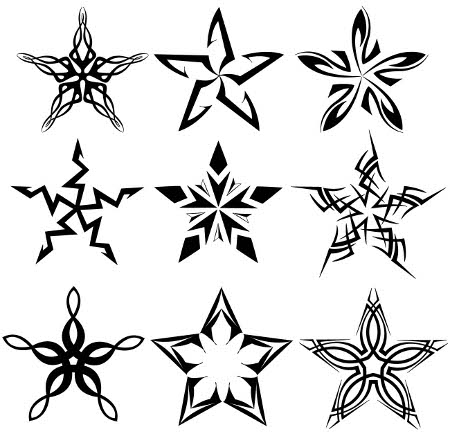 Imagenes de estrellas con tribales para tatuar - Imagui