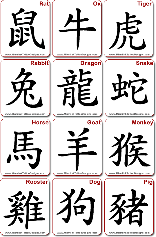 Símbolos y dibujos chinos diversos para diseños y tatuajes - Mil ...