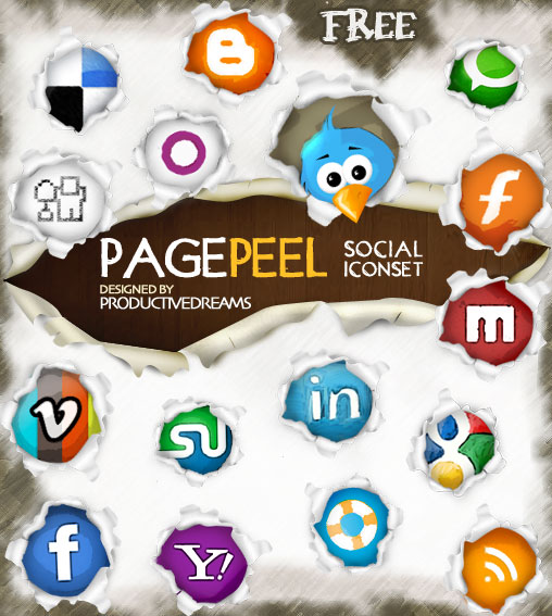 pagepeel-free-social-iconset