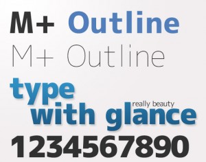 m-plus-outline-free-high-quality-font-web-design