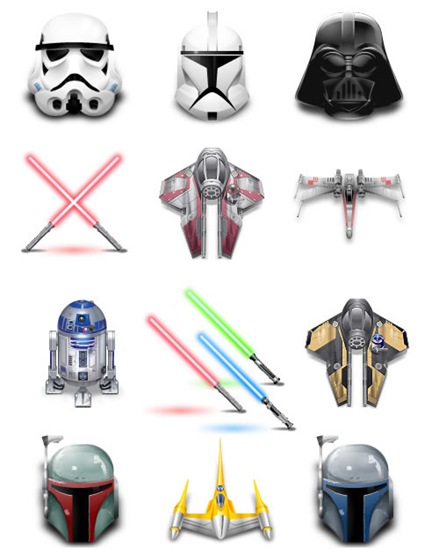 iconos de Star Wars
