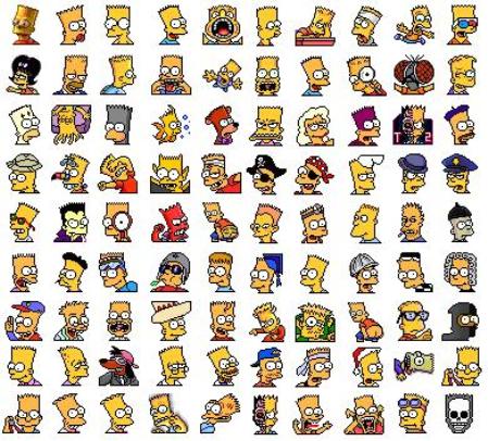 700 iconos gratis de Los Simpsons