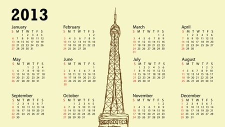 Calendarios 2013 imprimibles