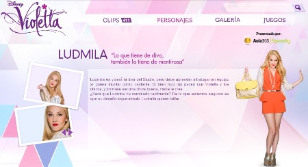 Sitio oficial de Violetta