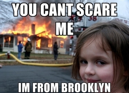 No podrán asustar a esta niña de Brooklyn