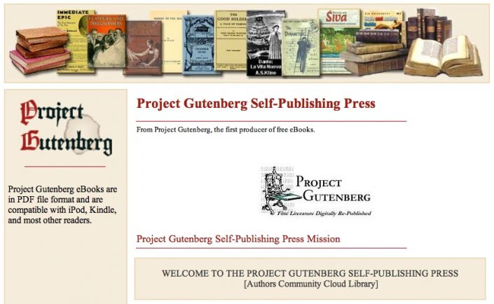Proyecto Gutenberg es una bibliotecas online muy grande